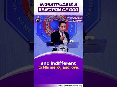 Thumbnail for INGRATITUDE IS A REJECTION OF GOD BY PASTOR APOLLO C. QUIBOLOY by Pastor ACQ