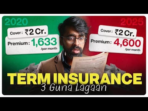 Thumbnail for Term Insurance: How to get 2x sum assured at 1/3rd price? | Masterclass 2025 by Labour Law Advisor