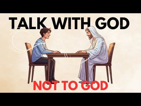 Thumbnail for How to Talk WITH God and Not TO God | Pray Effectively by Bible Undefeated