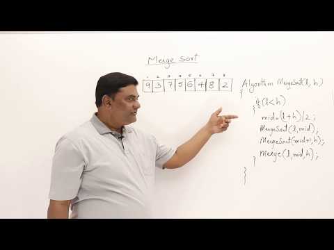 Thumbnail for 2.7.2.  Merge Sort Algorithm by Abdul Bari