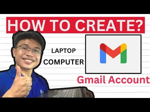 Thumbnail for How to CREATE GMAIL account using COMPUTER/LAPTOP? by QEASY!