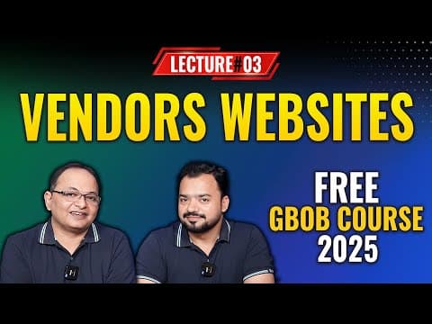 Thumbnail for Vendors Websites | Free GBOB Course Lecture 3 | Guest Posting Full Course by Shahzad Ahmad Mirza by Learn With Shahzad Ahmad Mirza