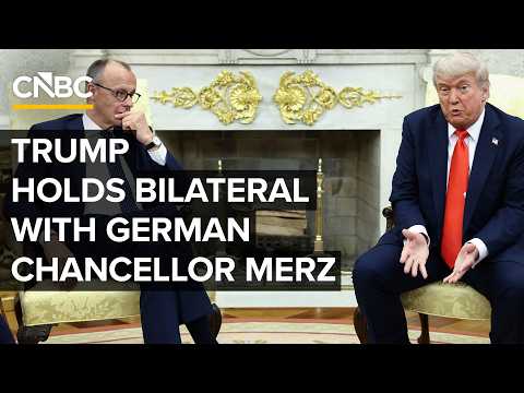 Thumbnail for President Trump holds a bilateral meeting with German Chancellor Friedrich Merz — 3/3/2026 by CNBC Television