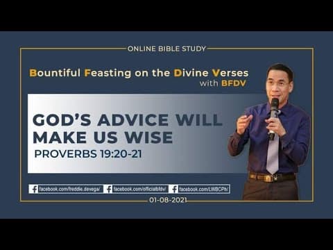 Thumbnail for Hear God's Advice And Be Wise - Bishop Fernando De Vega by BIBLE MODE TV