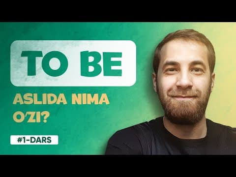 Thumbnail for 1-DARS | To Be (Ingliz tili grammatikasi 0 dan) by Leap English: Online Academy