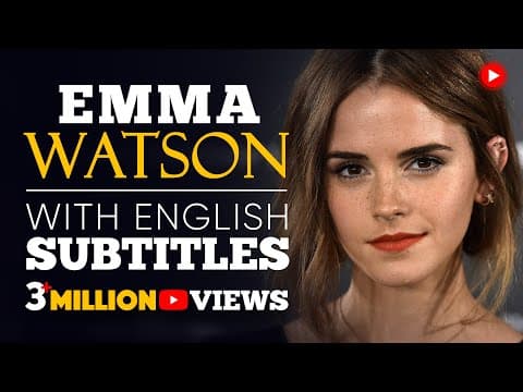 Thumbnail for ENGLISH SPEECH | EMMA WATSON: Gender Equality (English Subtitles) by English Speeches
