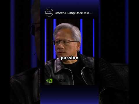 Thumbnail for NVIDIA CEO Jensen Huang says Passion isn't enough for an #entrepreneur #ceo #jensenhuang #founder by Early Adopters