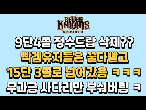 Thumbnail for [세나리버스] 4월16일 업데이트 요약+ 9단4쫄작 정수 삭제에 대한 비판 by 개렉터