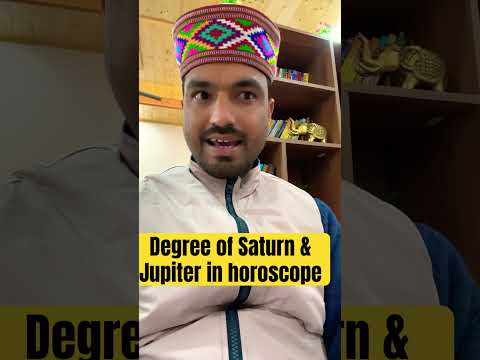 Thumbnail for Degree of Saturn & Jupiter/Timing of eventful year/Degree system of Astrology#astrology#astropodcast by Eklavya Astrology