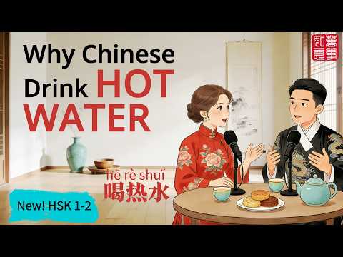 Thumbnail for HSK 1-3 | ♨️Why Chinese People Drink Hot Water Everywhere？The Cultural Explained 为什么中国人总说“多喝热水”？ by Panda Wisdom Chinese