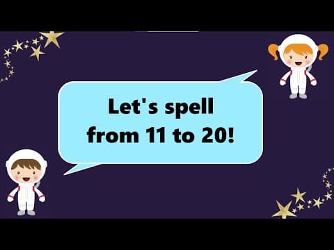 Thumbnail for Spell Numbers 11 to 20 | The Spelling Numbers Song | Learn to Spell | Mathically Genius by Mathically Genius - Math Education & Kid Songs