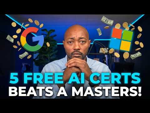 Thumbnail for 5 Free AI Certifications Worth More Than a Master's Degree (2026 Data) by Elevate To The Unknown
