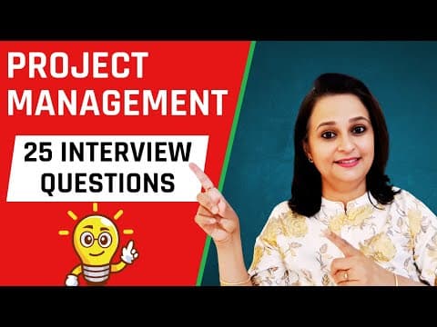 Thumbnail for 25 Basic Project Manager Interview Questions - Key Concepts, Situations & Trends by CareerRide