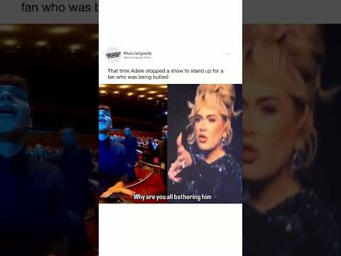Thumbnail for Adele Stops Her Show to Protect A Fan by MusiciangoodsTV