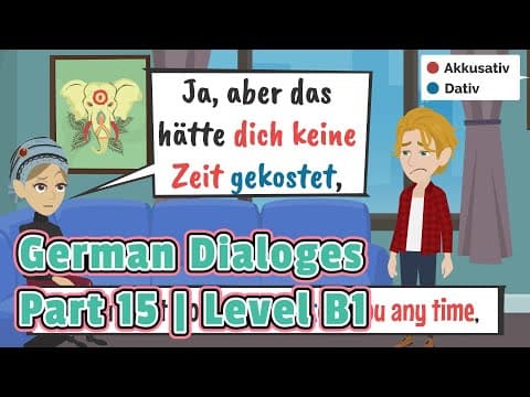 Thumbnail for #15 Deutsche Dialoge | Niveau B1 | Wortschatz und wichtige Sätze by Sprachschule | Learn german fast 