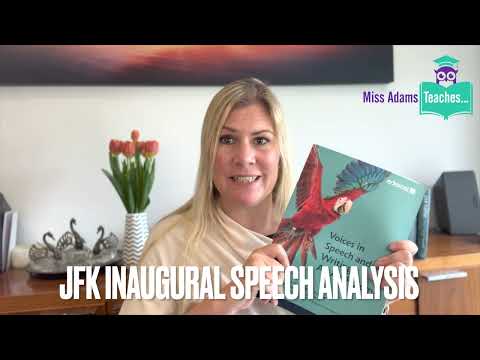 Thumbnail for 9.1 John F. Kennedy’s Inaugural Address, 1961 - Edexcel Voices in Speech and Writing by Miss Adams Teaches...