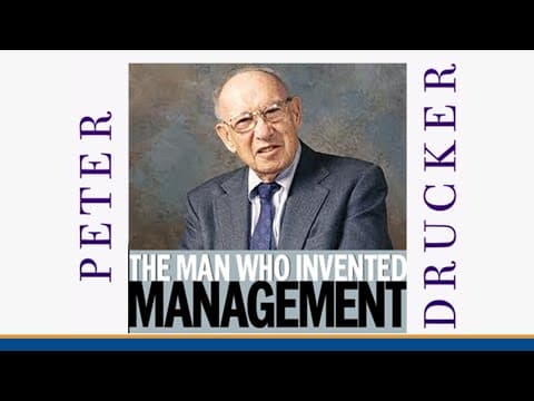 Thumbnail for Peter Drucker: Qué es el Management? by INTED Education