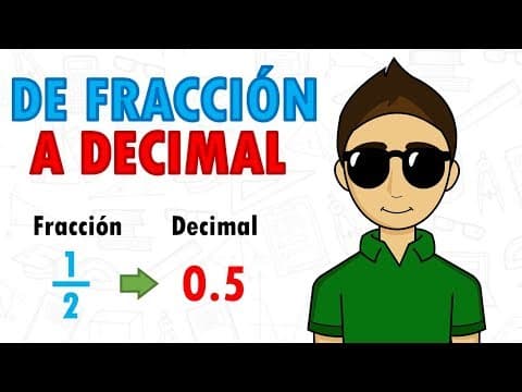 Thumbnail for CONVERTIR FRACCION A DECIMAL Super facil - Para principiantes by Daniel Carreón