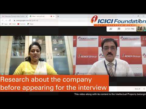 Thumbnail for English_Interview Skills - Online Interviews by ICICI Foundation for Inclusive Growth