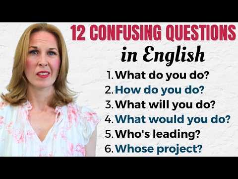 Thumbnail for 12 Confusing English QUESTIONS by JForrest English