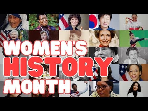 Thumbnail for Women's History Month | Learn about women throughout history and why we celebrate them in March by Learn Bright