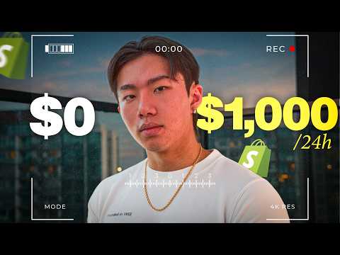 Thumbnail for I Challenged Myself To Make $1,000 AI Dropshipping (24HOURS) by Rayston Heem