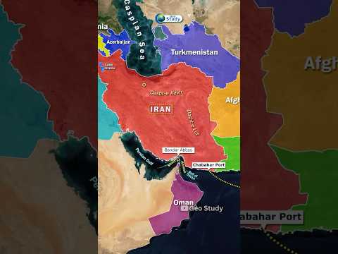 Thumbnail for IRAN Through Map Animation ( ईरान ) | Iran vs Israel #iran #israel #upsc by Geo Study
