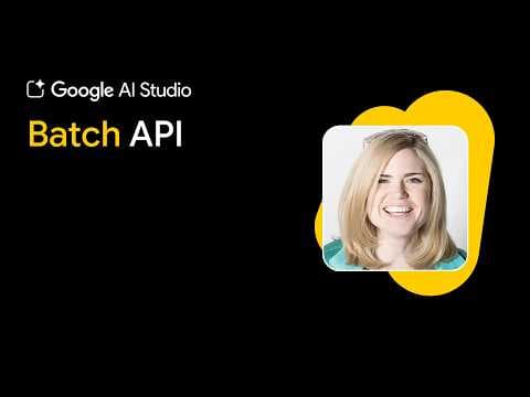 Thumbnail for How to Use the Gemini Batch API for Processing Large Datasets by Google for Developers