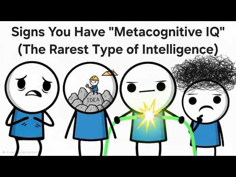 Thumbnail for Signs You Have Metacognitive IQ (The Rarest Type of Intelligence) by Quiet Dude Explains