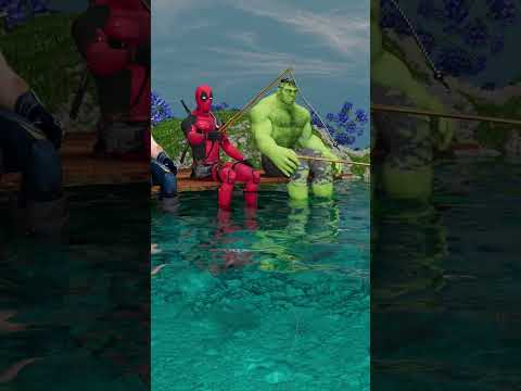 Thumbnail for Wolverine vs Deadpool vs Hulk | Hulk catches a snake | Marvel Animation by Deep Camera