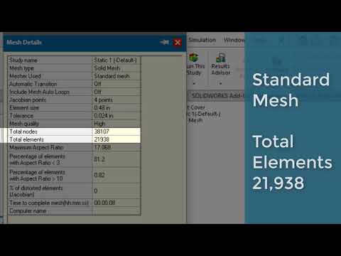 Thumbnail for SOLIDWORKS Simulation: Mesh Parameters by CATI: Computer Aided Technology is now GoEngineer