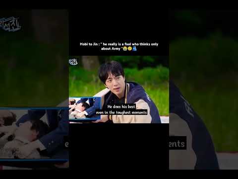 Thumbnail for hobi :"  he really is a fool who thinks only about Army 💜" jin 😭🫂#jin #_jin_ #jin_echo by Hwan 