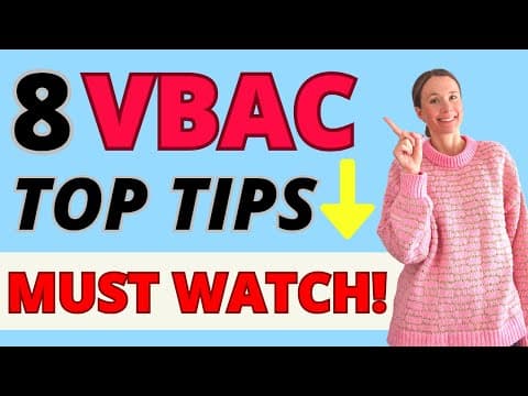 Thumbnail for VBAC - Top tips for vaginal birth after C-section - VBAC tips - Successful VBAC by Hypnobirthing With Anja