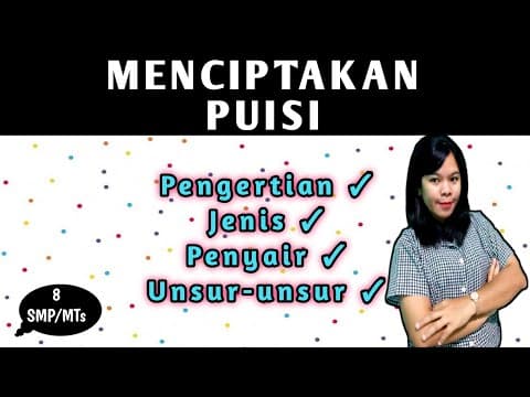 Thumbnail for MENCIPTAKAN PUISI KELAS 8 BAB 5 BAGIAN 1 by Efrilya official