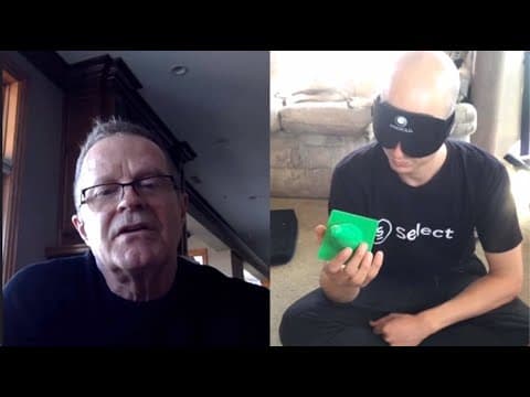 Thumbnail for 88. Rob Smith's 1st Training Session - Seeing Blindfolded / Closed Eyes, With Rob Freeman by Vision Without Eyes - Rob Freeman