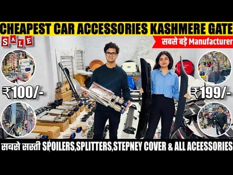 Thumbnail for Kashmere Gate Car Accessories Market - सबसे सस्ती 🤯 | Batman Car Accessories | Delhi Car Accessories by Sohil Saifi Vlogs