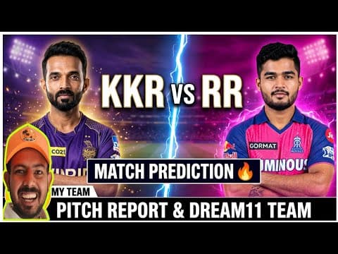 Thumbnail for KKR vs RR Today Match Dream11 Prediction | Kolkata Knight Riders vs Rajasthan Royals 2026 | Match 28 by Sports Fantasy Guruji