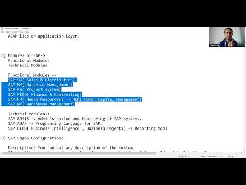 Thumbnail for 2 - Basics of SAP and ABAP - Introduction Part2 by SAP ABAP by Rahul Mehta