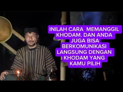 Thumbnail for cara memanggil khodam dan bisa langsung berkomunikasi (@Mbah Yadi Channel) by Mbah Yadi Channel