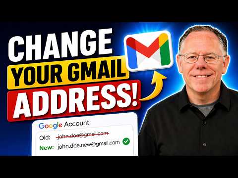 Thumbnail for Change your Gmail Address by Kevin Stratvert