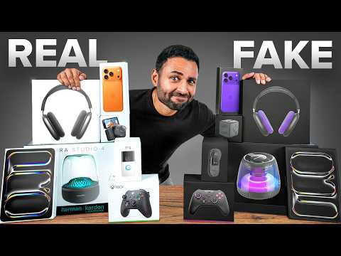 Thumbnail for REAL vs FAKE Tech by Mrwhosetheboss