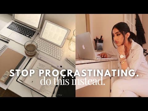 Thumbnail for how to be productive | discipline, healthy habits, motivation, balance + THAT GIRL routine by Tam Kaur