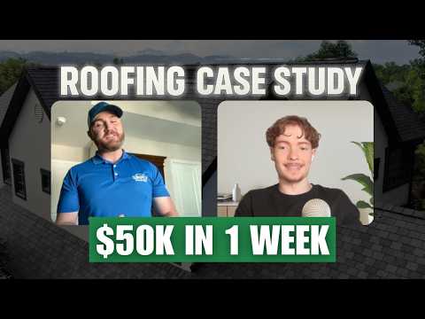 Thumbnail for $50K Closed in 1 Week: Roofing Facebook Ads Case Study (10x ROI) by Noah Wals