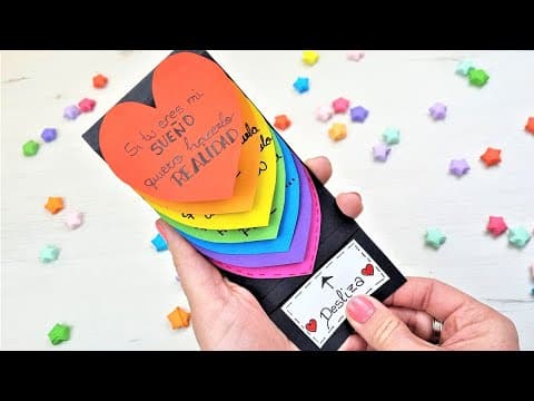 Thumbnail for 💞 Tarjeta de corazones en cascada deslizables para San Valentín ¡Fácil! by Manualidades Play