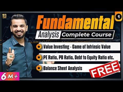 Thumbnail for Fundamental Analysis Complete Course | How to Select Best Stocks for Investment in Share Market by Pushkar Raj Thakur: Stock Market Educator 📈