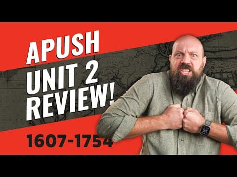 Thumbnail for APUSH Unit 2 REVIEW [Period 2: 1607-1754]—Everything You NEED to Know by Heimler's History