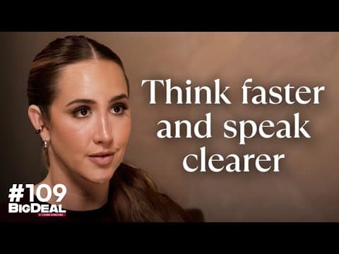 Thumbnail for Stop Rambling: The 3-2-1 Speaking Trick That Makes You Sound Like A CEO by BigDeal by Codie Sanchez 