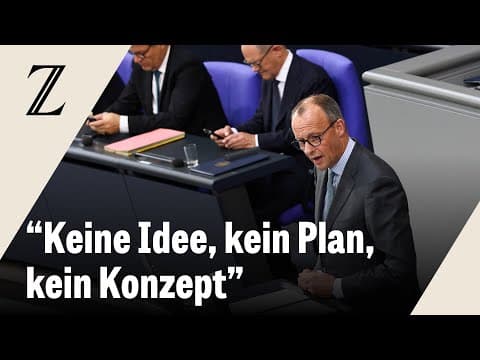 Thumbnail for Oppositionsführer Friedrich Merz: "Koalition wird nur noch von der Not zusammengehalten" by DIE ZEIT 