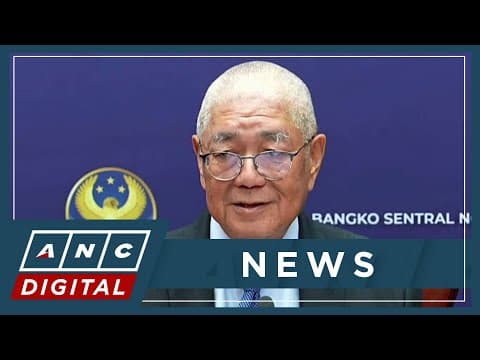 Thumbnail for WATCH: BSP Governor Eli Remolona Jr. discusses policy decision, economic recovery | ANC by ANC 24/7
