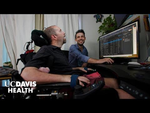 Thumbnail for New Brain-Computer Interface (BCI) Allows Man with ALS to 'Speak’ Again Using Brain Implant and AI by UC Davis Health